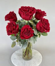 Six (6) Red Roses