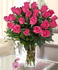 Hot Pink Roses - Dozen (12), 18, or 24