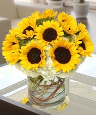 Sunflower and Hydrangea